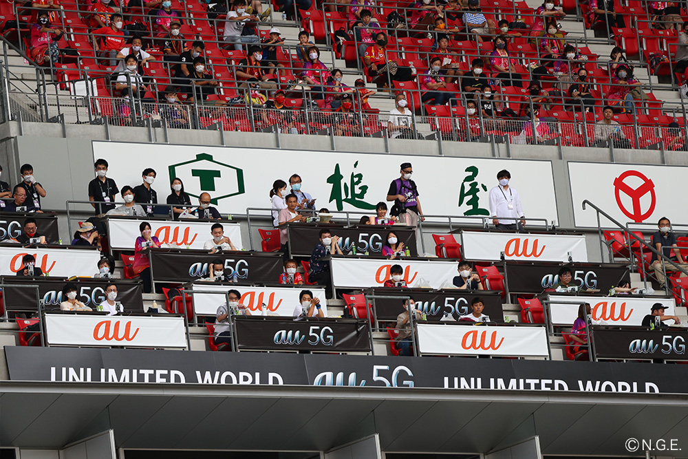 名古屋グランパス Auスペシャルマッチデーで 5gによる新しいサッカー観戦体験が本格始動