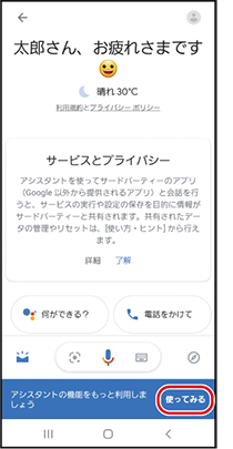 Googleアシスタントを使う インターネット 基本の機能