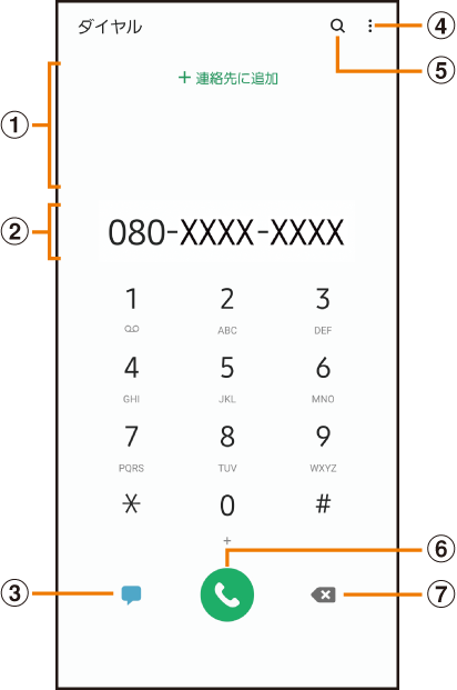 電話をかける Galaxy A51 5g Scg07 オンラインマニュアル 取扱説明書 Au