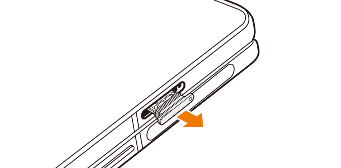 SIMカードを取り付ける／取り外す | Galaxy Z Fold4 SCG16 